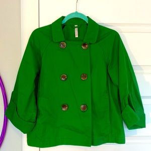 Old navy green short pea coat